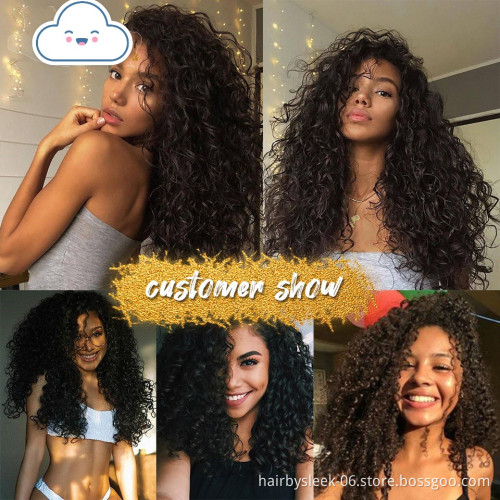 Rebecca Fashion cheap Kinky Curly 10-28 inches long hair Brazilian 100% virgin hair bundles wholesale 100 human hair extension